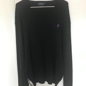 Polo by Ralph Lauren Men's Cotton V Neck Sweater, Size XL